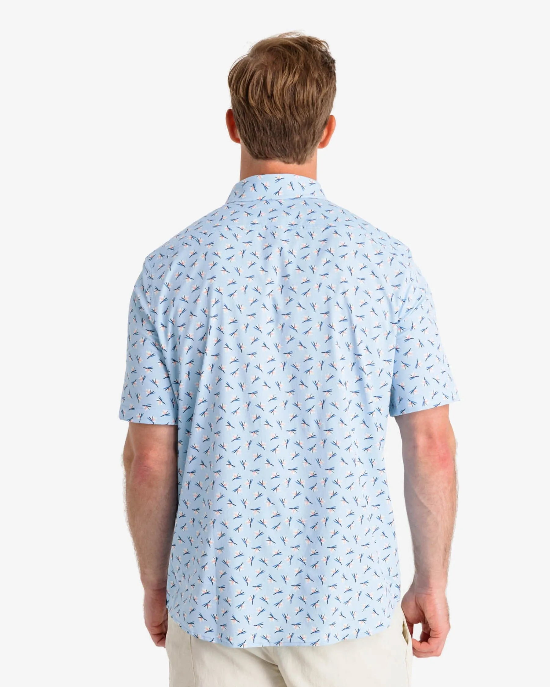 Paradise Park Printed Intercoastal Short Sleeve Button Down