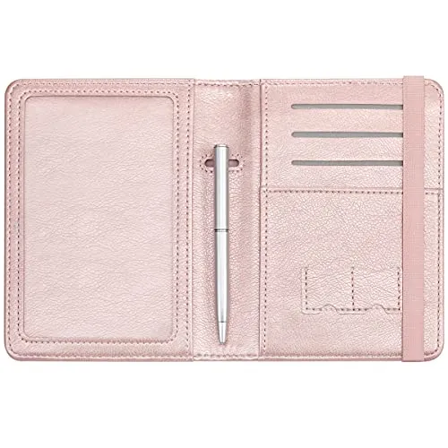 Passport and Vaccine Card Holder Combo - HOTCOOL Leather RFID