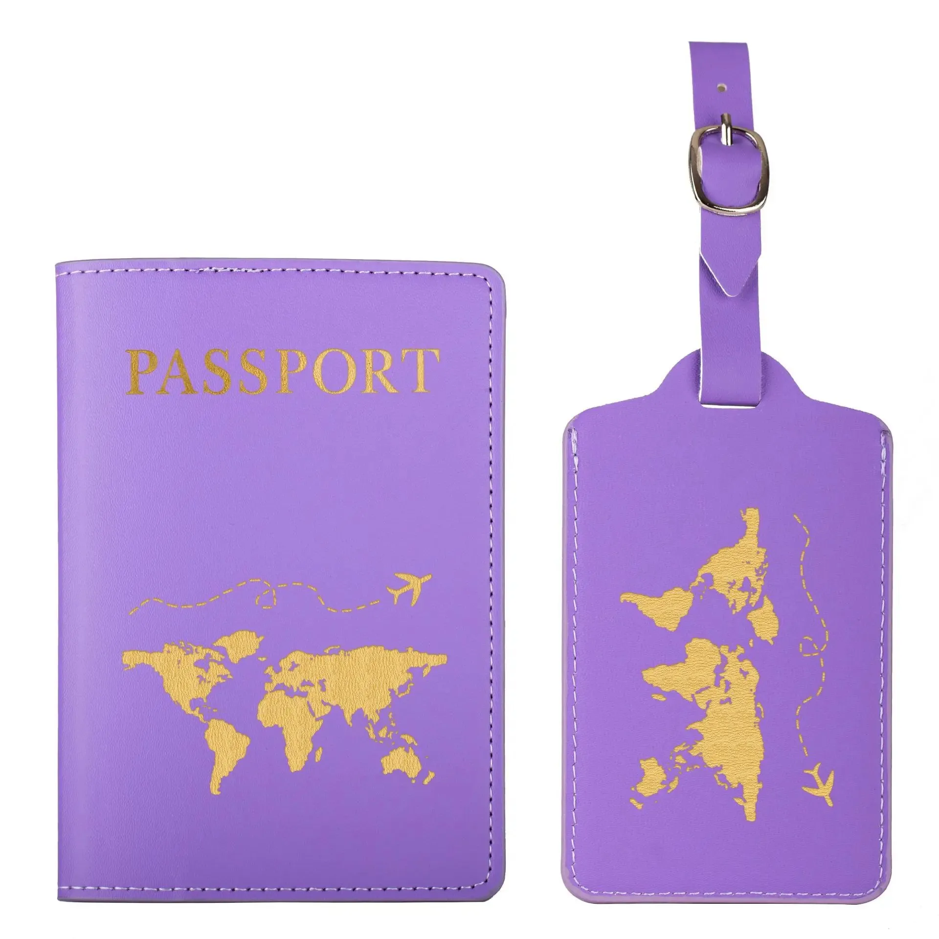 Passport Cover PU Leather Man Women Travel Passport Holder with Credit Card Holder Case Wallet Protector Cover Case