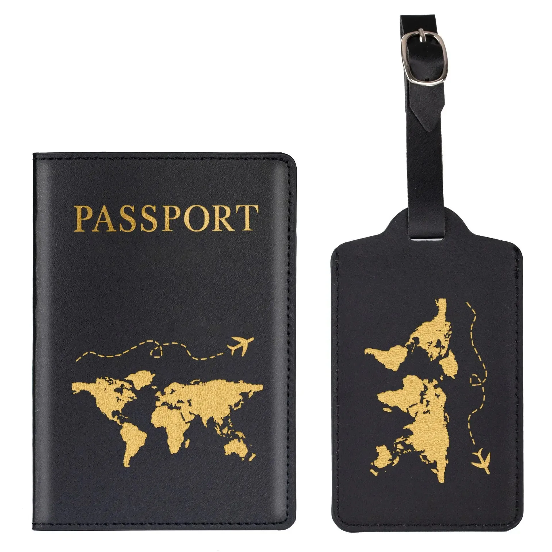 Passport Cover PU Leather Man Women Travel Passport Holder with Credit Card Holder Case Wallet Protector Cover Case