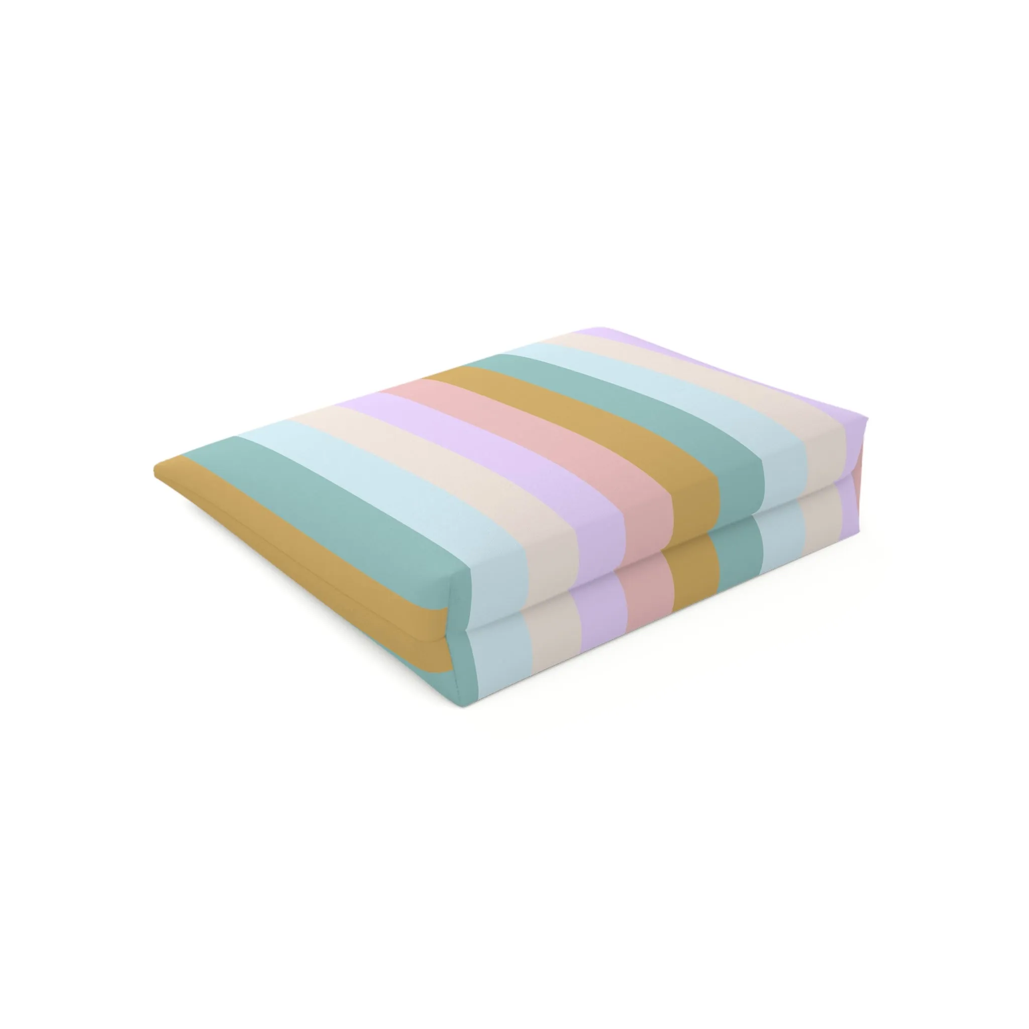 Pastel Rainbo Stripe Cosmetic Bag