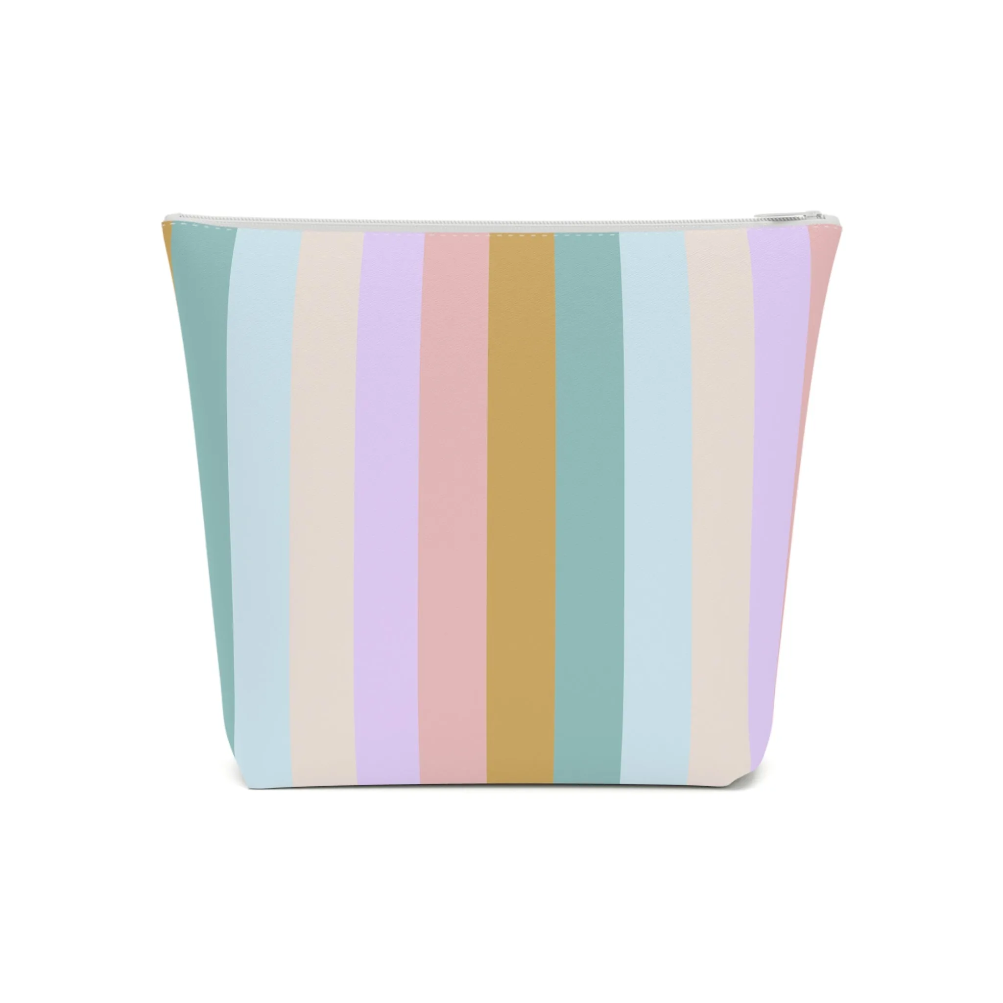 Pastel Rainbo Stripe Cosmetic Bag