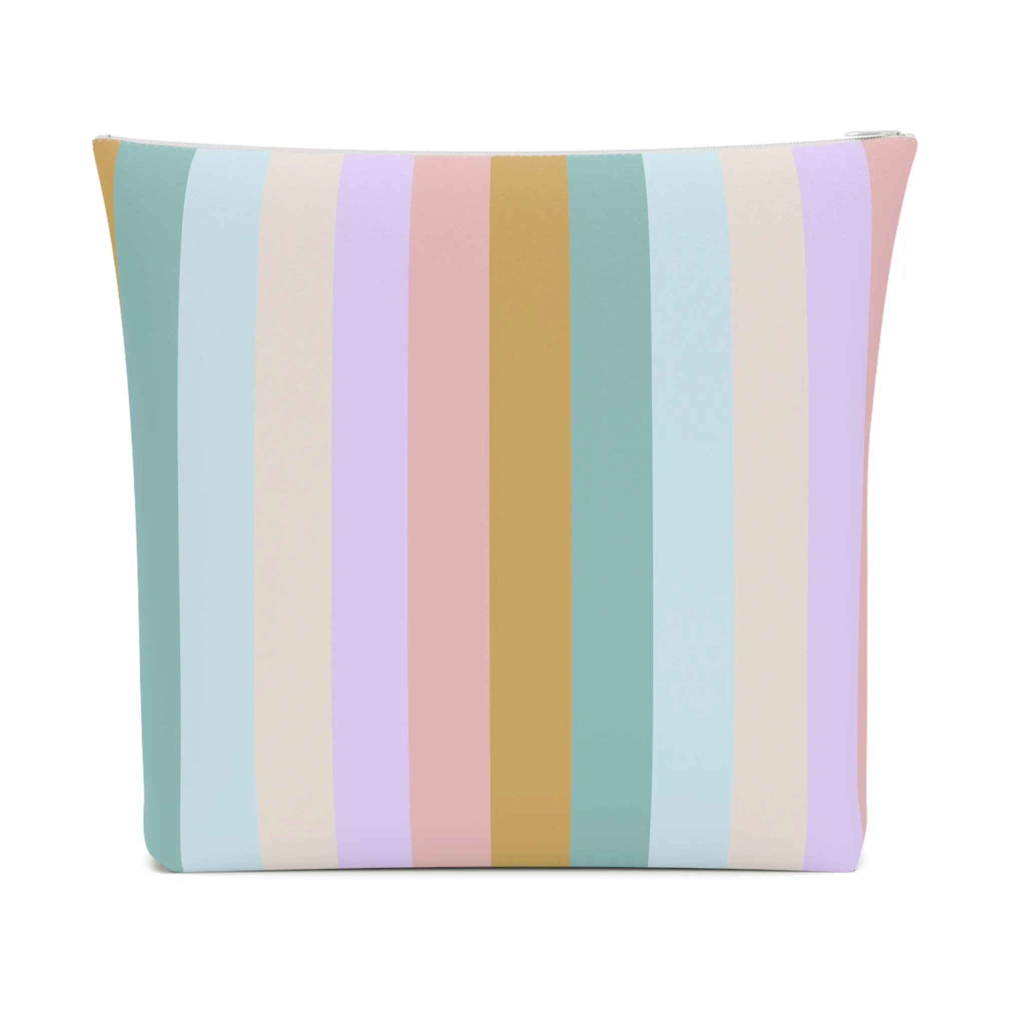 Pastel Rainbo Stripe Cosmetic Bag