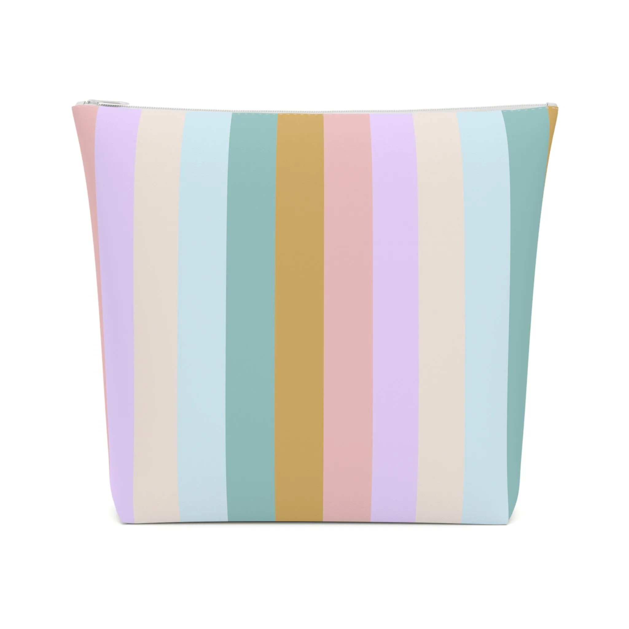 Pastel Rainbo Stripe Cosmetic Bag