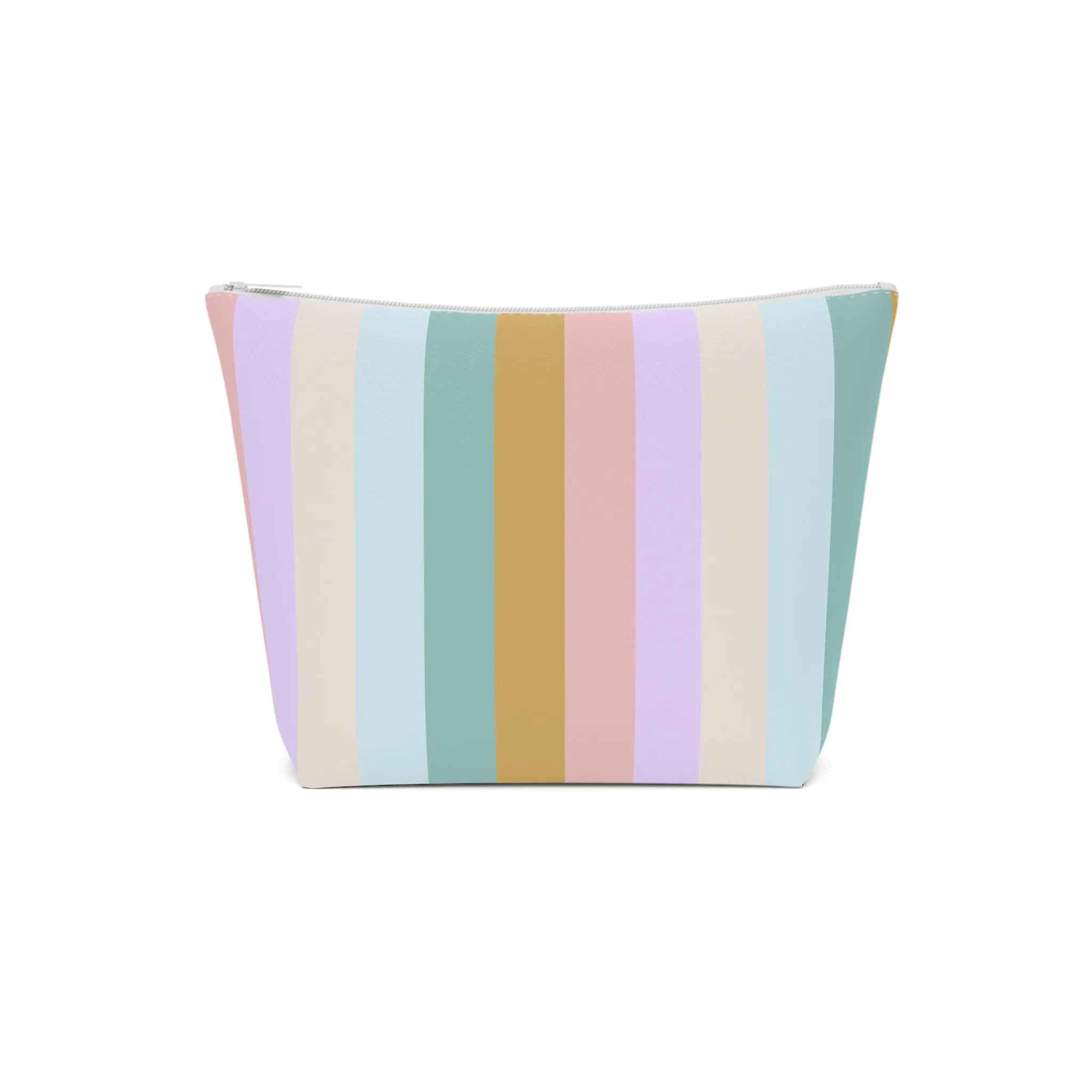 Pastel Rainbo Stripe Cosmetic Bag
