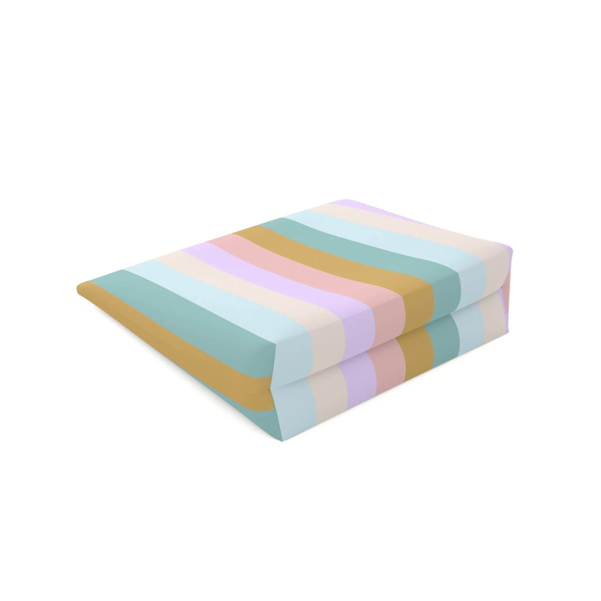 Pastel Rainbo Stripe Cosmetic Bag