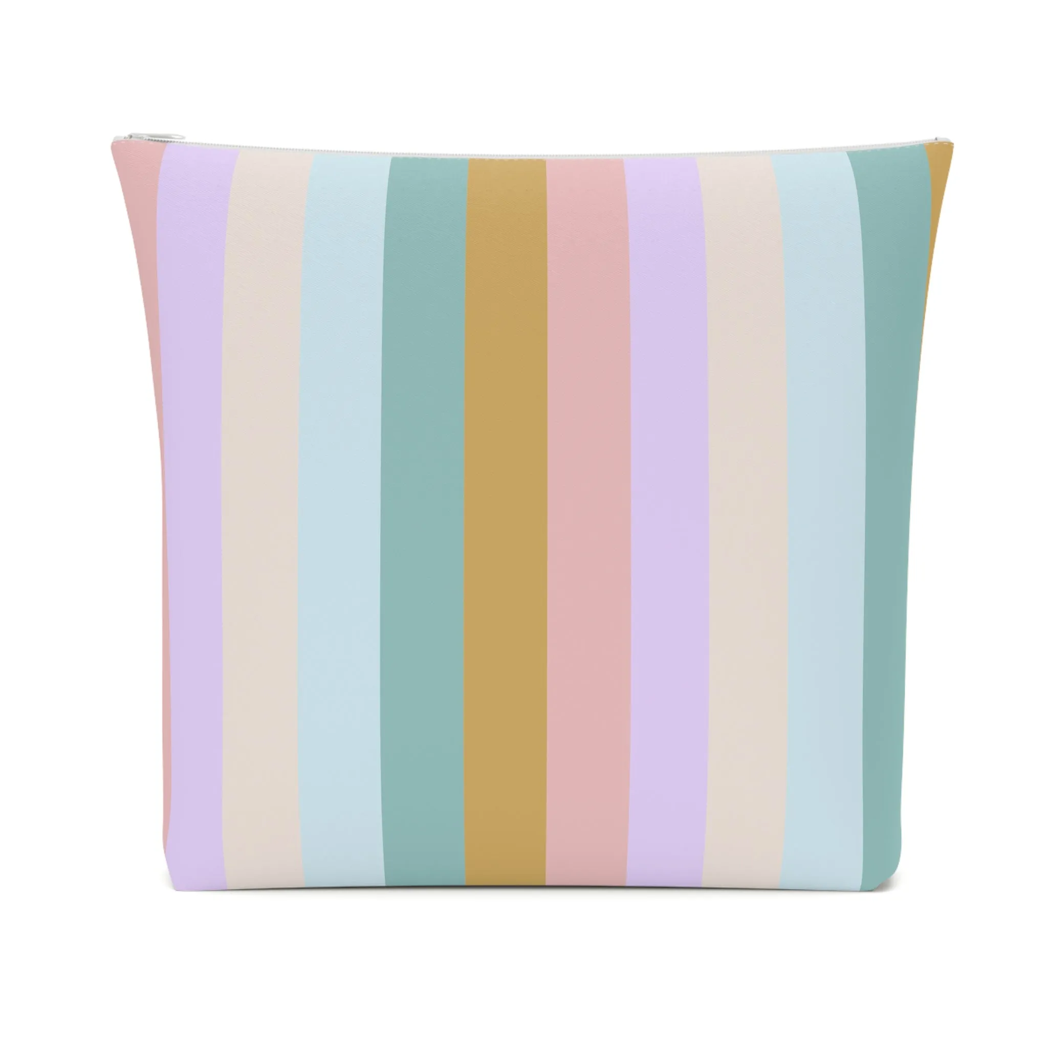 Pastel Rainbo Stripe Cosmetic Bag