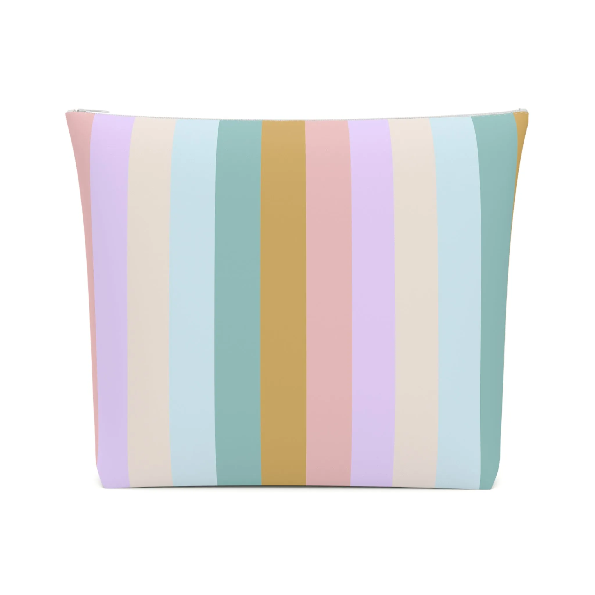 Pastel Rainbo Stripe Cosmetic Bag