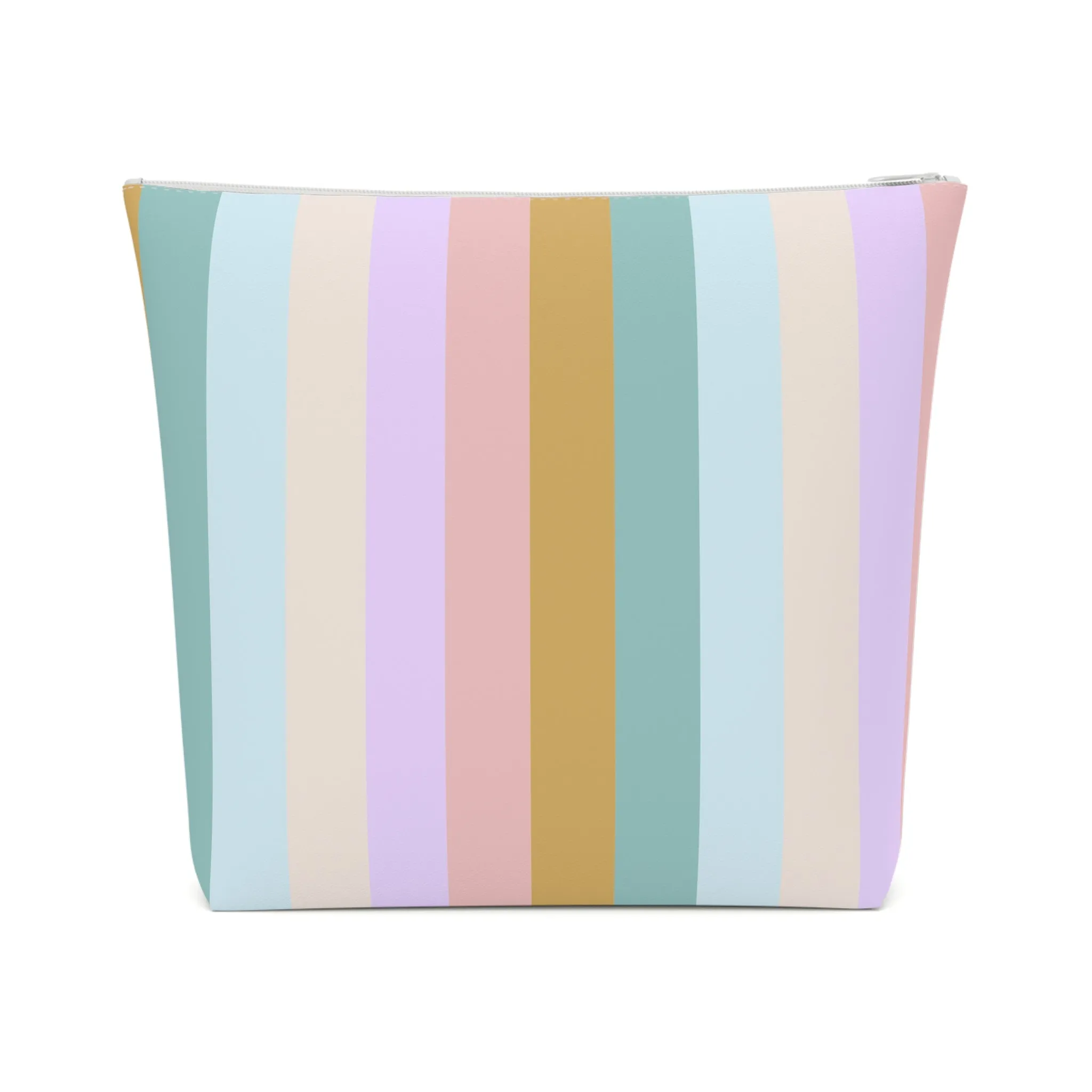 Pastel Rainbo Stripe Cosmetic Bag
