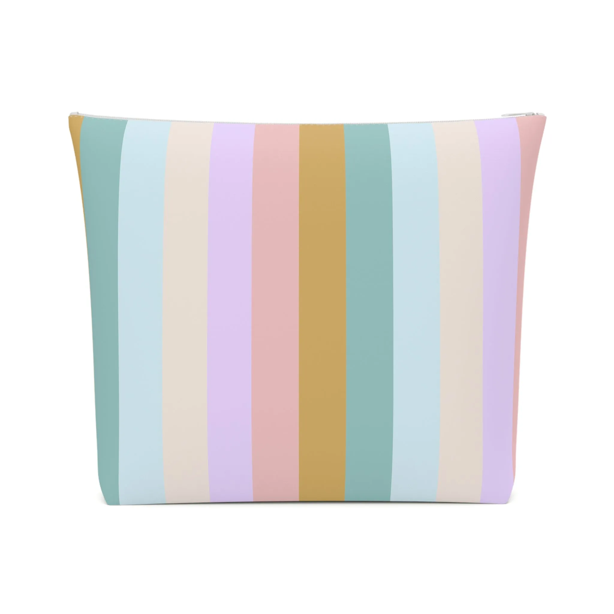 Pastel Rainbo Stripe Cosmetic Bag