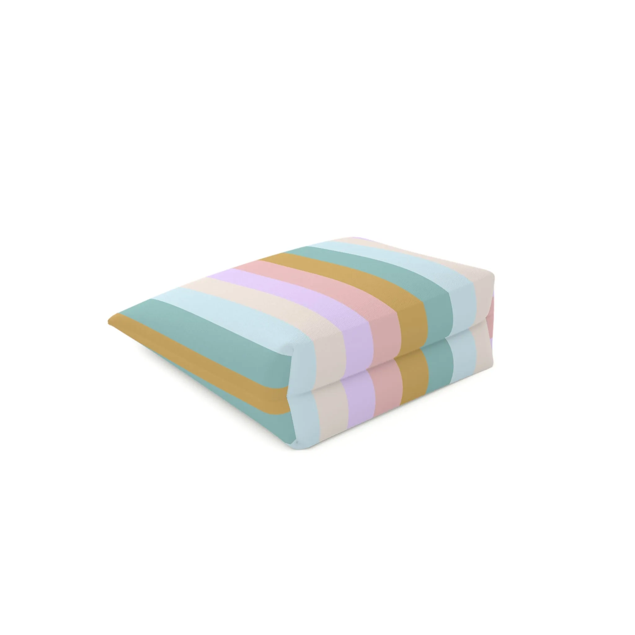 Pastel Rainbo Stripe Cosmetic Bag