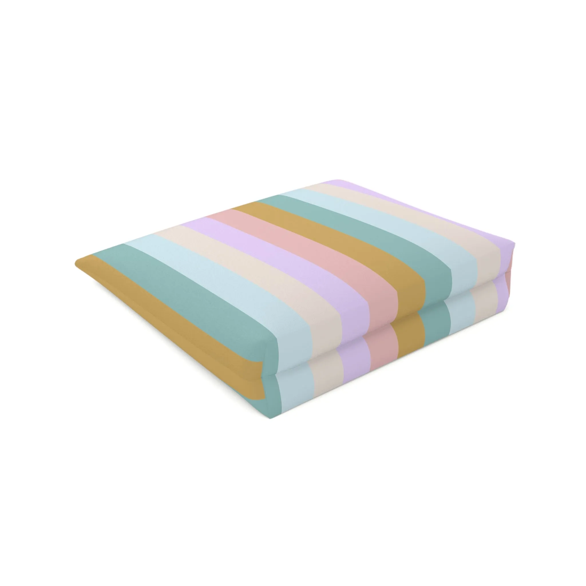 Pastel Rainbo Stripe Cosmetic Bag
