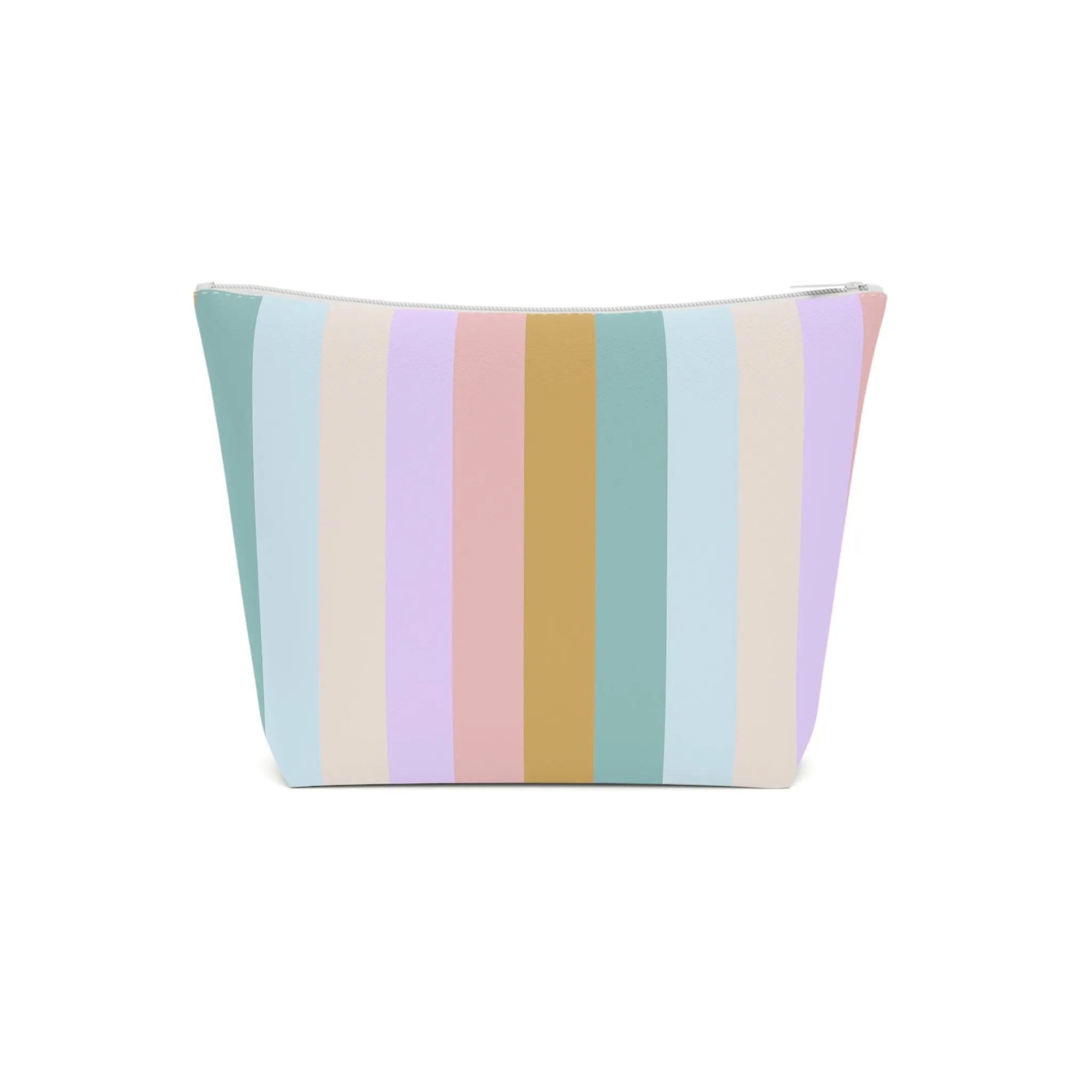 Pastel Rainbo Stripe Cosmetic Bag