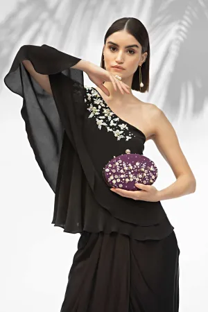 Pearl Embroidered Clutch