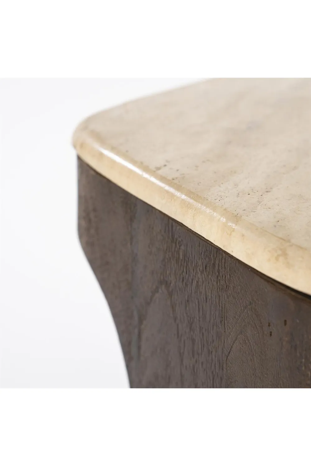Pentagon Travertine Side Table | Eleonora Luna