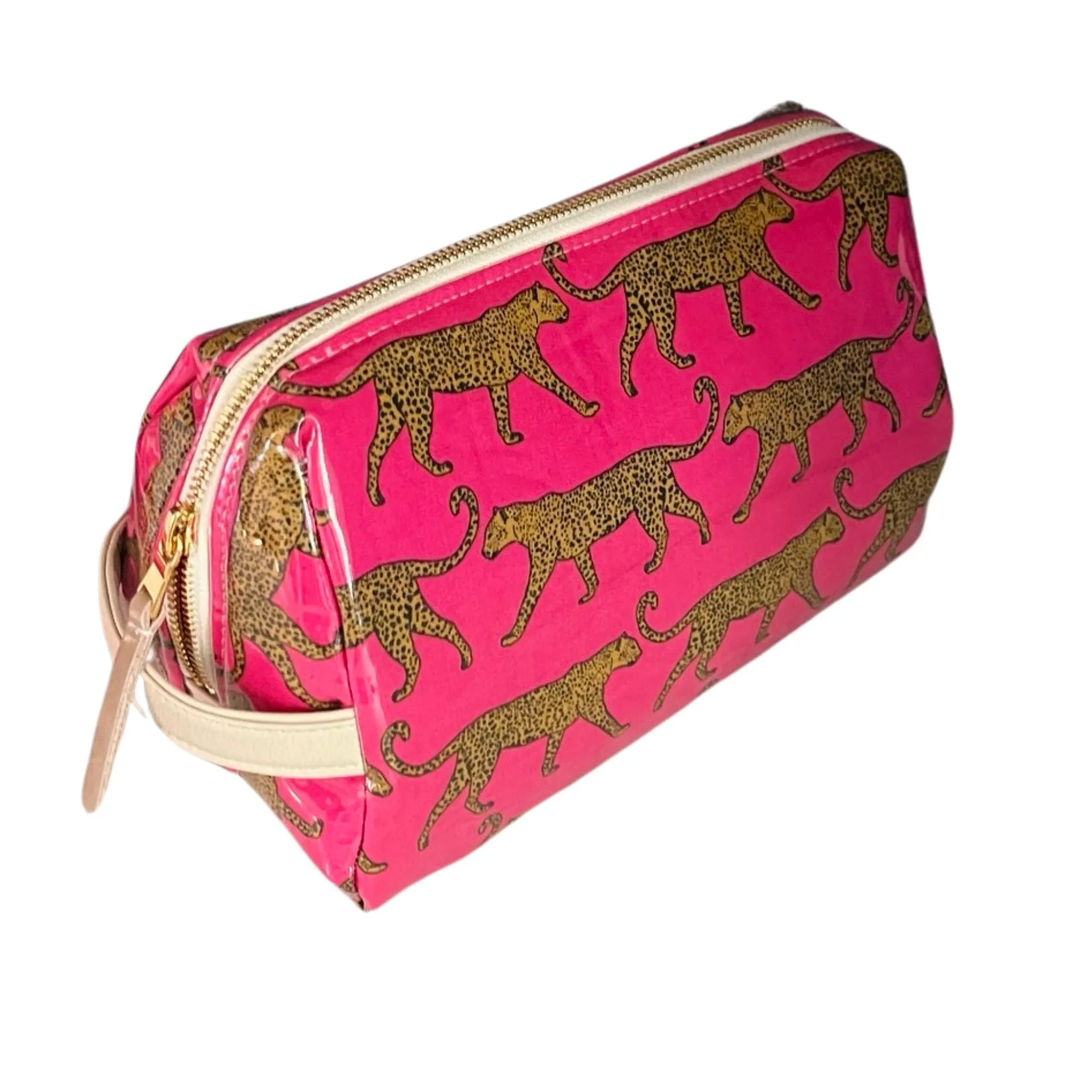 Pink Cheetah Toiletry Bag