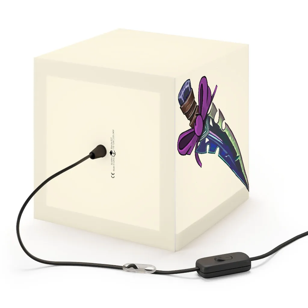 Pink Ribbon and Sword Light Cube Lamp
