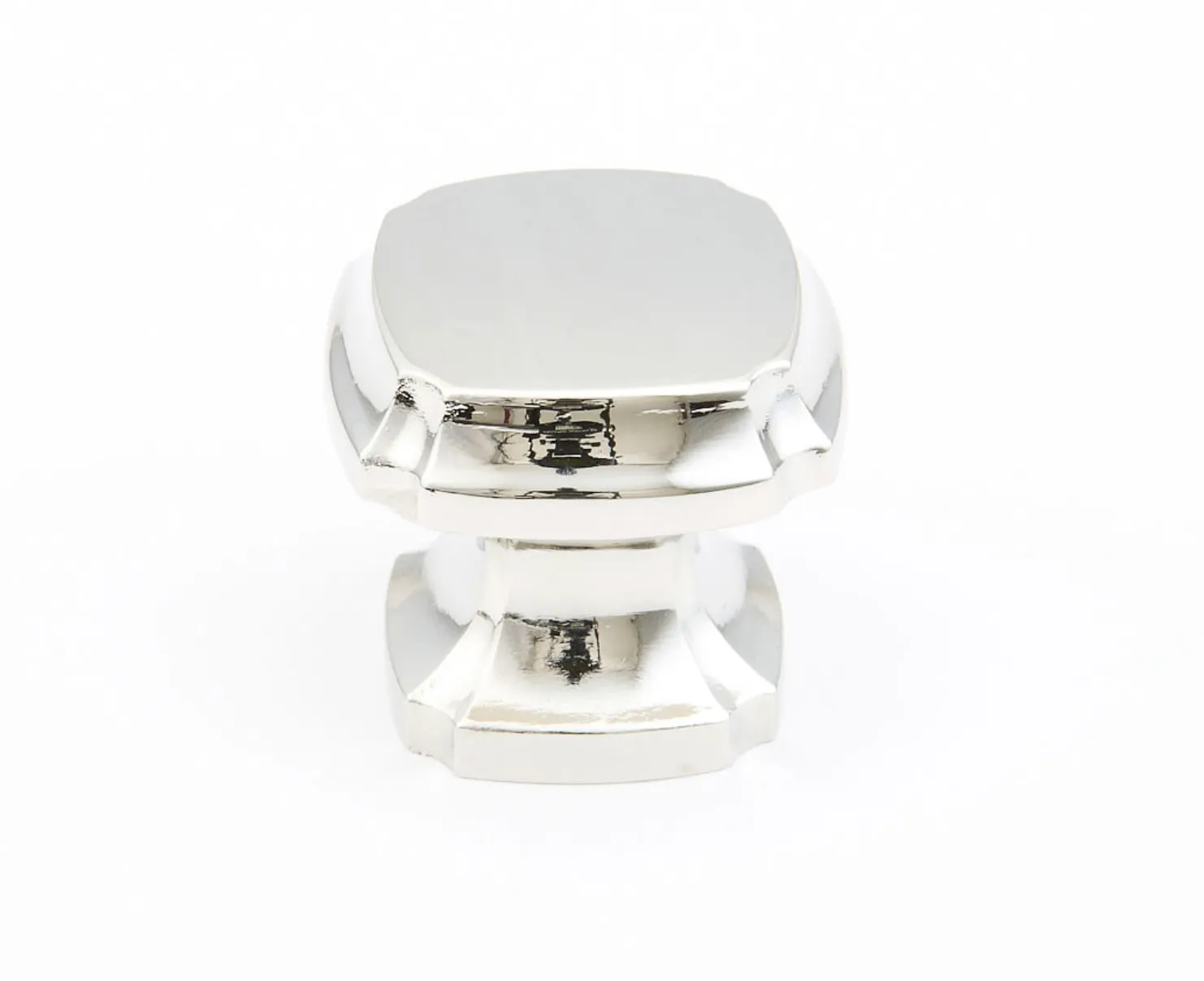 Polished Nickel "Regal" Cabinet Knobs and Drawer Pull