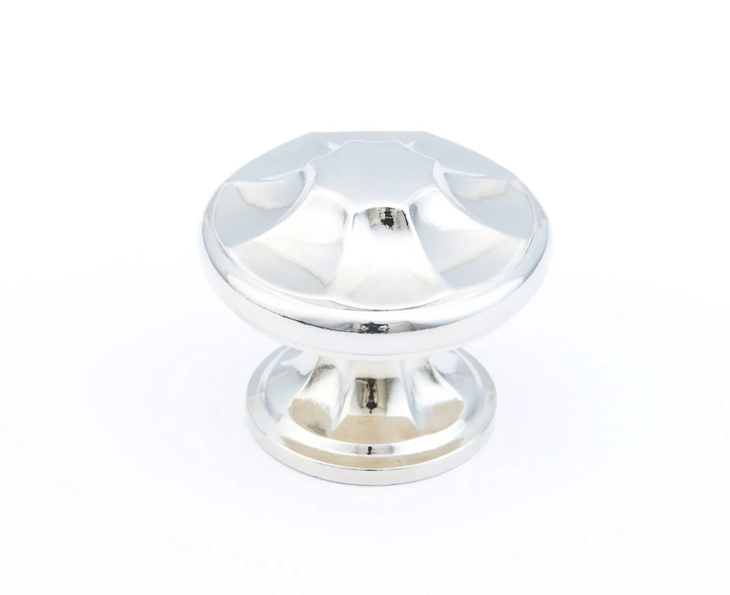 Polished Nickel "Regal" Cabinet Knobs and Drawer Pulls