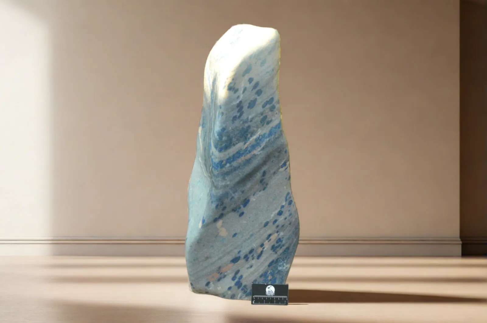 Polished XXL Blue Spotted Spinel "Dalmatian Stone" Display Piece x 1 From Madagascar