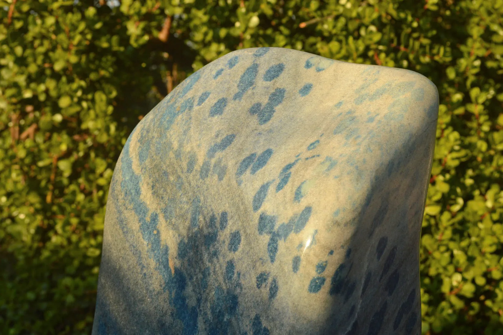 Polished XXL Blue Spotted Spinel "Dalmatian Stone" Display Piece x 1 From Madagascar