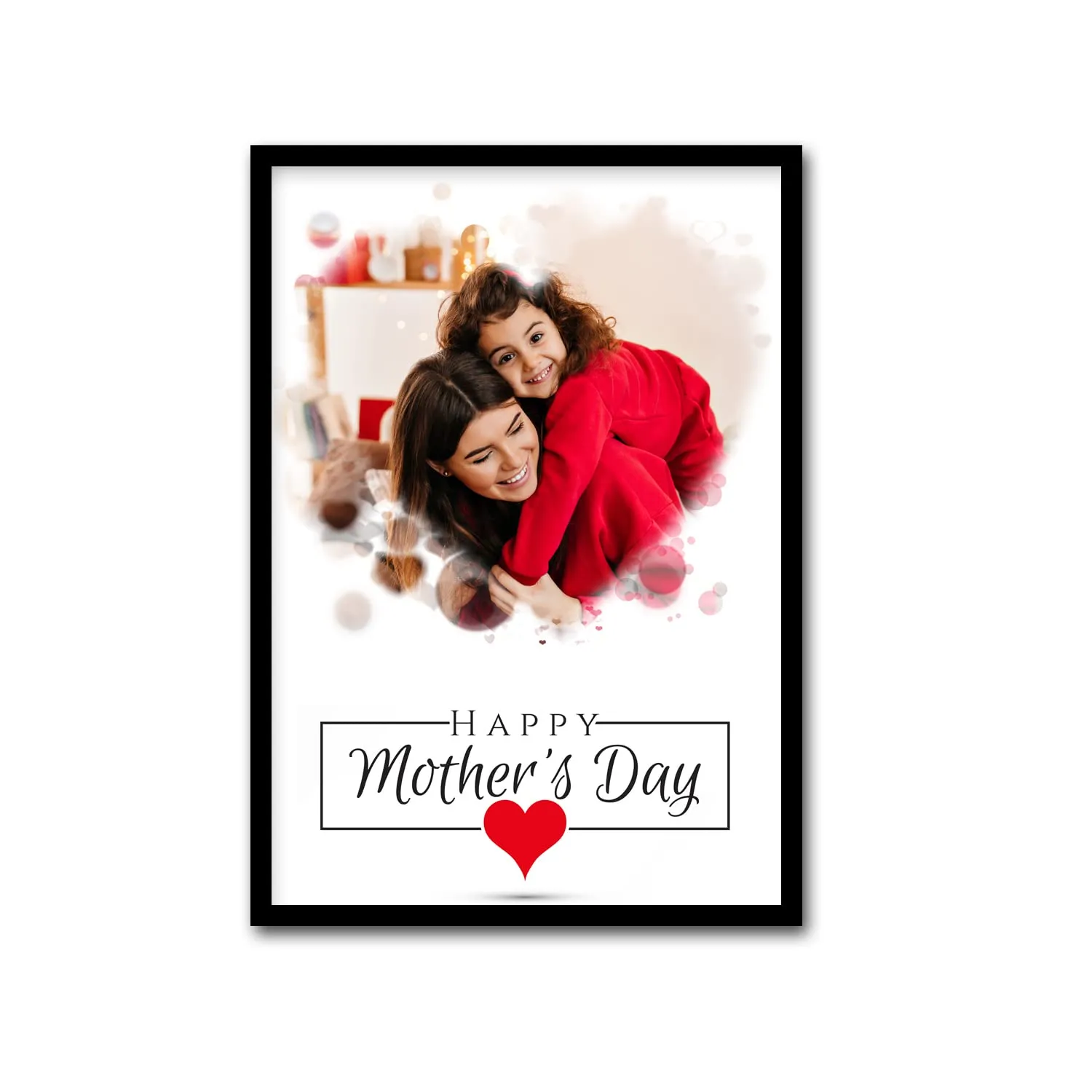 Prints Club Mother's Day Personalised Wooden Photo Table Top 9 X 13 In Birthday Mothers Day Sorry Gift For Mom Mother, Tabletop