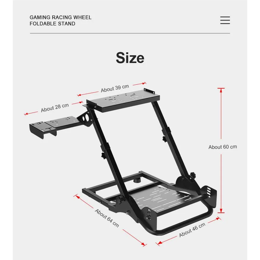 PXN A10 Foldable and Adjustable Racing Sim Frame