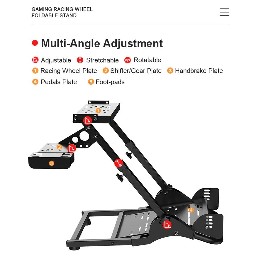 PXN A10 Foldable and Adjustable Racing Sim Frame