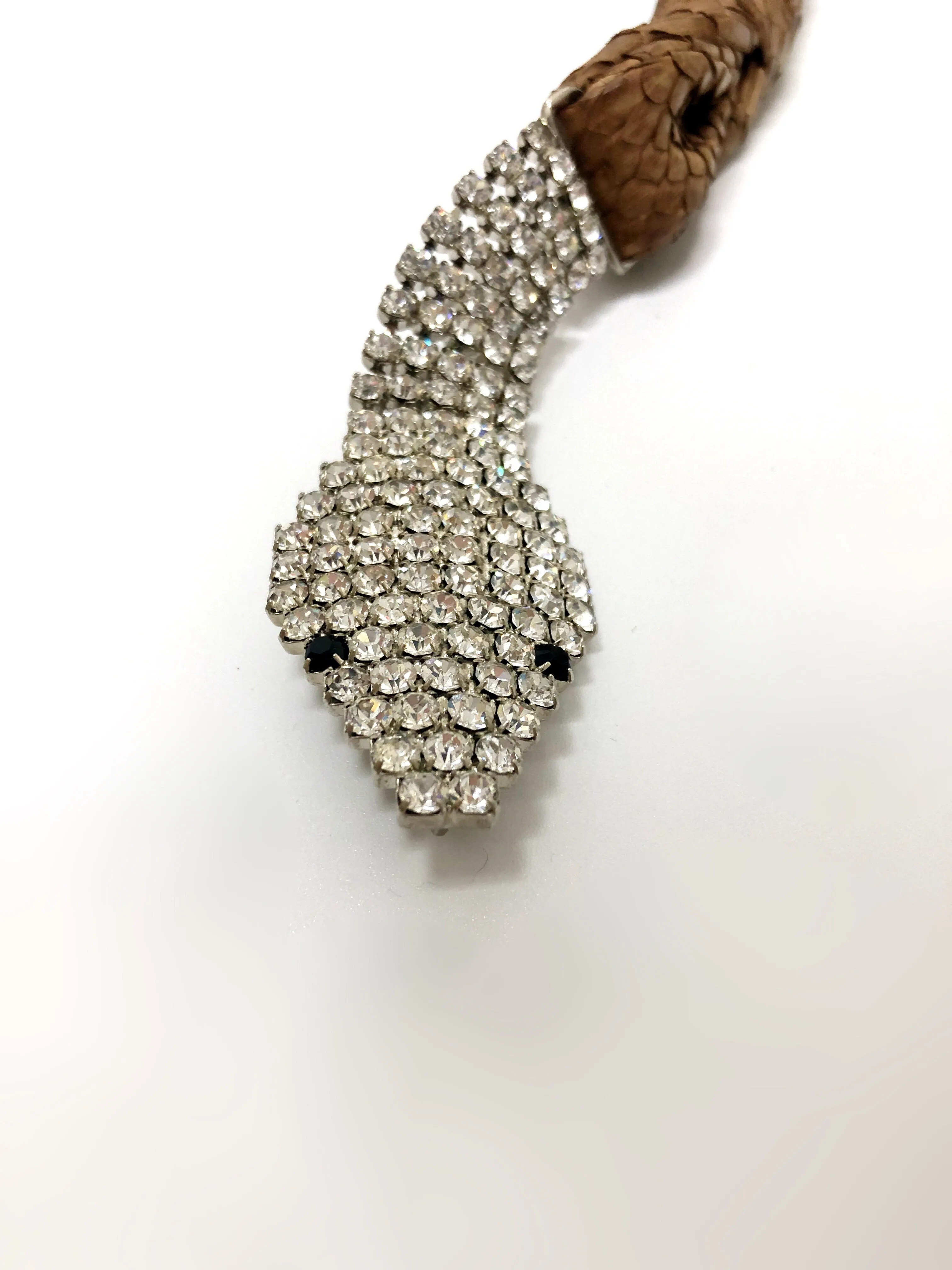 Python and Rhinestone Serpent Belt