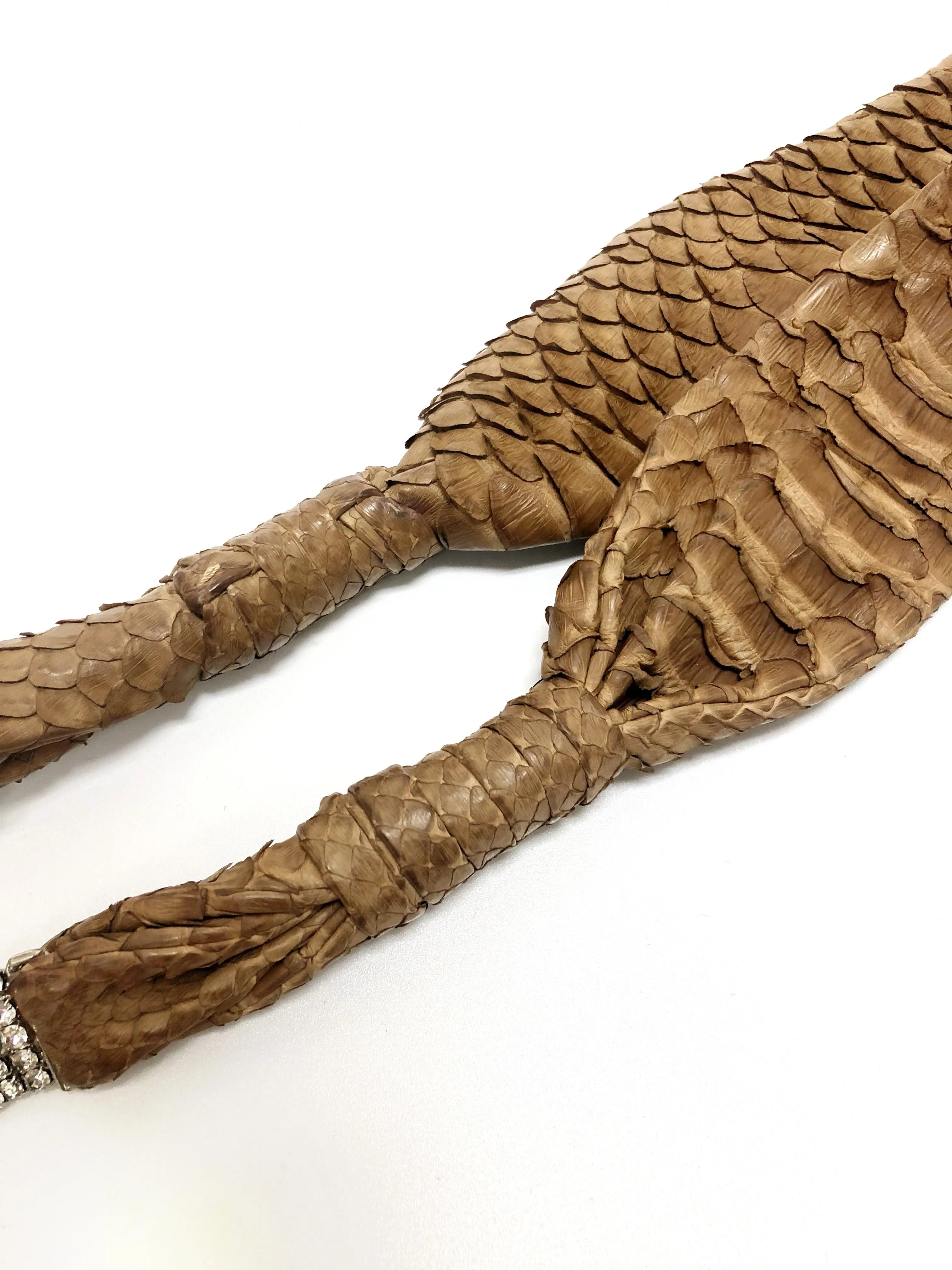 Python and Rhinestone Serpent Belt