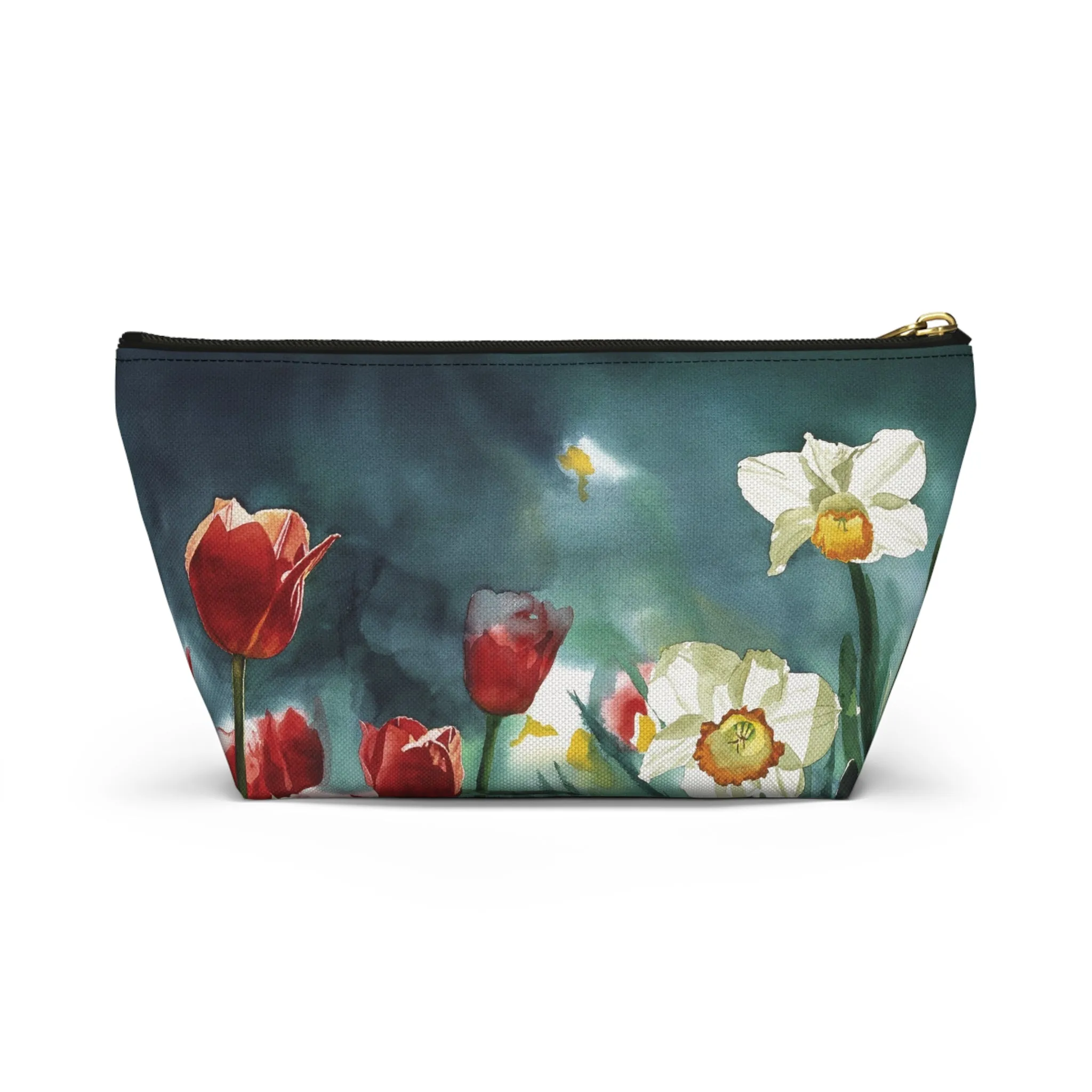 " Daffodil Days" Accessory Pouch w T-bottom