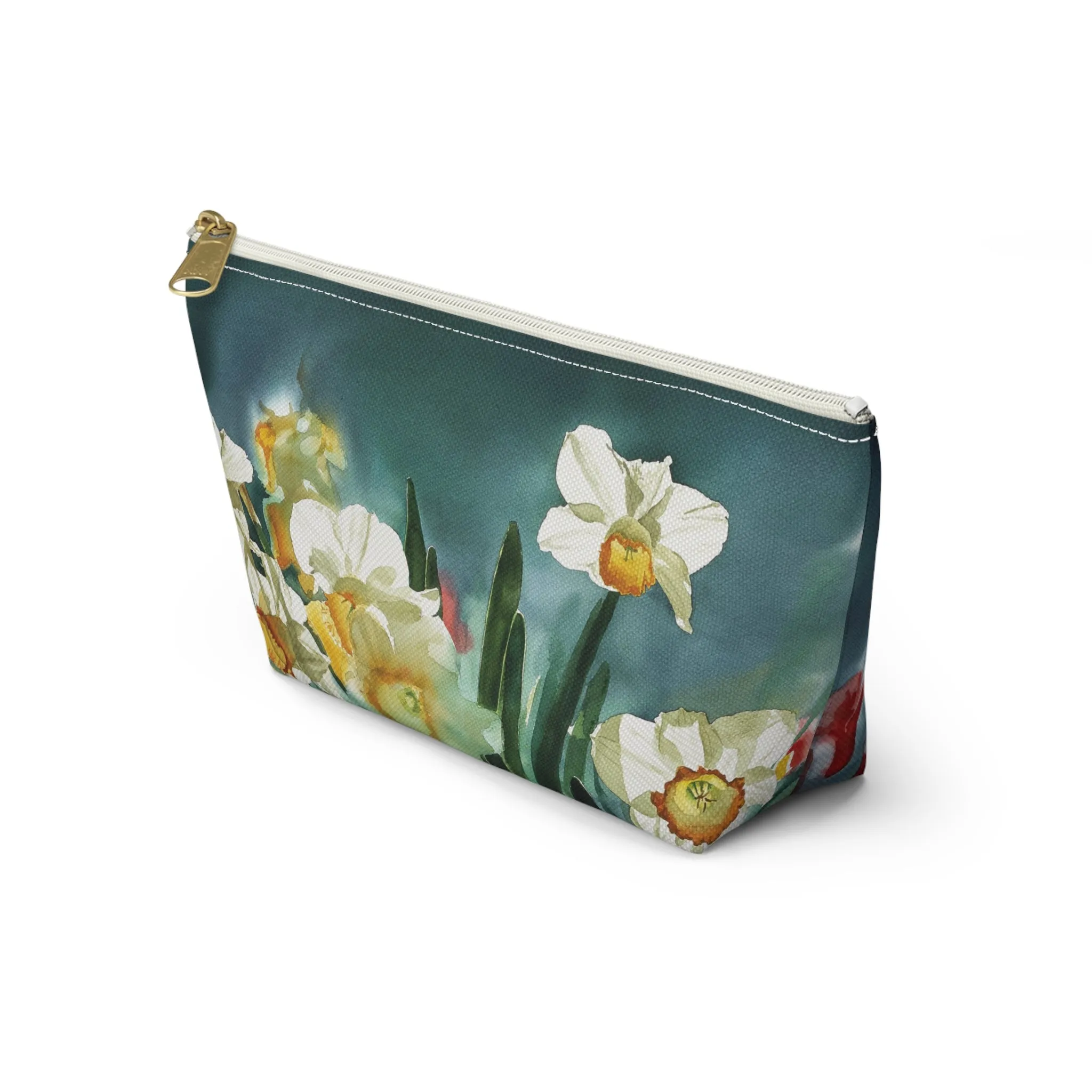 " Daffodil Days" Accessory Pouch w T-bottom