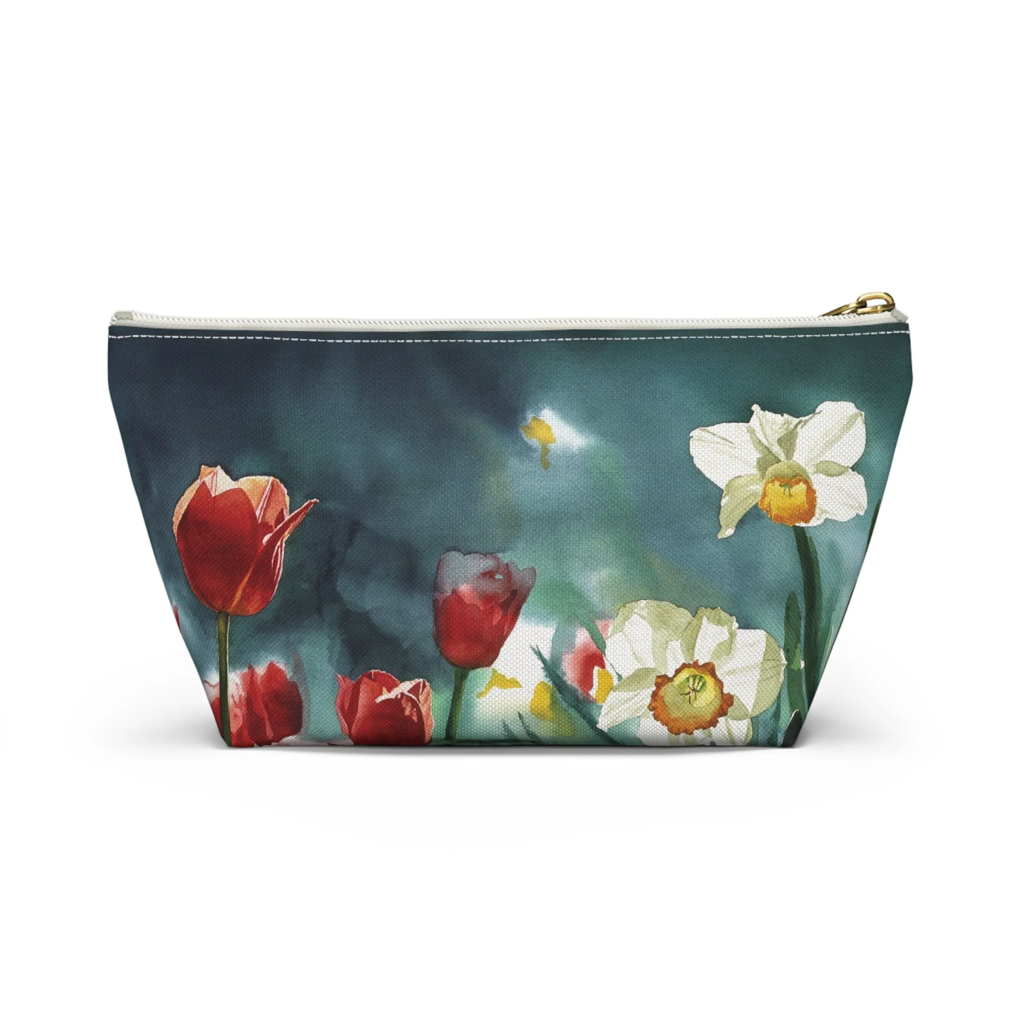 " Daffodil Days" Accessory Pouch w T-bottom