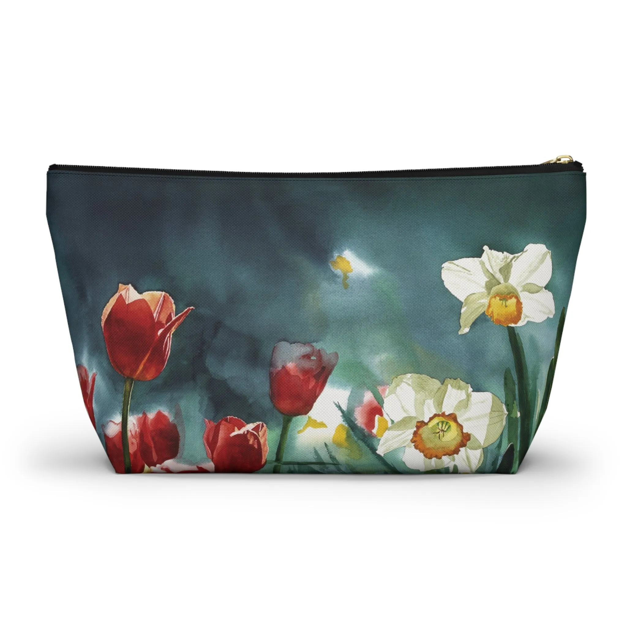 " Daffodil Days" Accessory Pouch w T-bottom