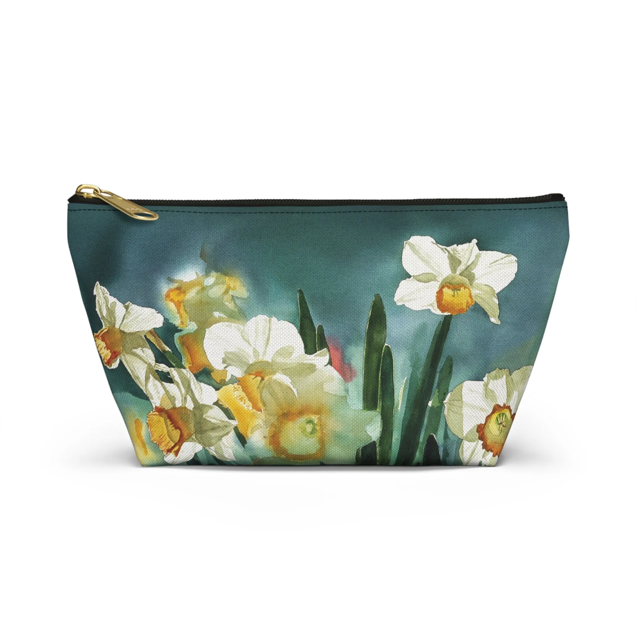 " Daffodil Days" Accessory Pouch w T-bottom