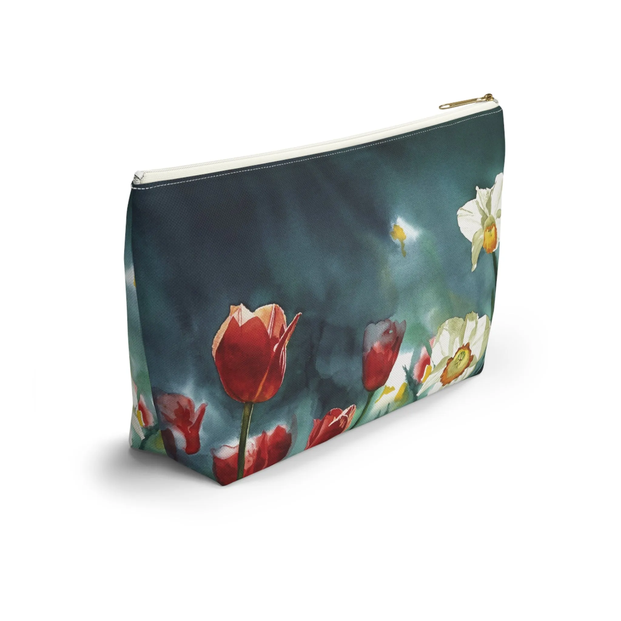 " Daffodil Days" Accessory Pouch w T-bottom