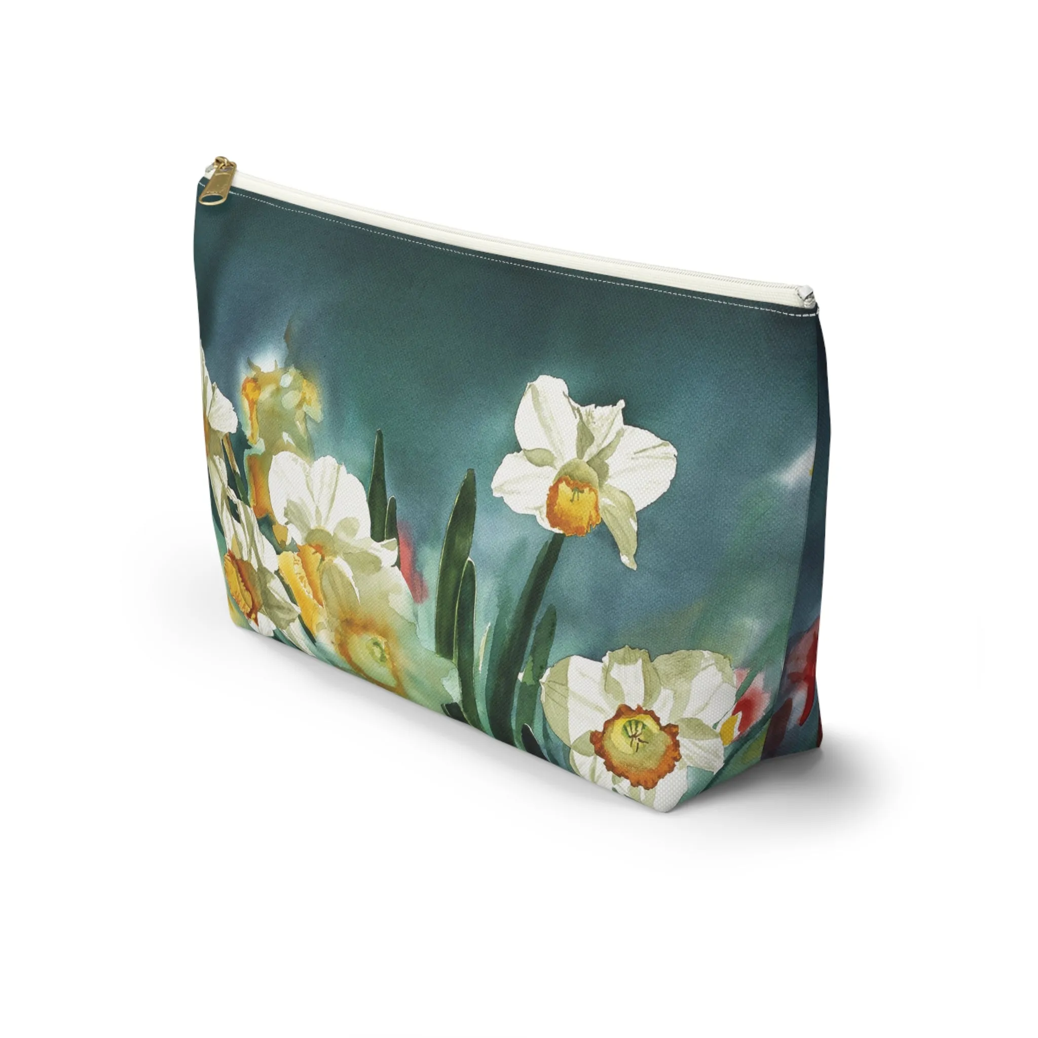 " Daffodil Days" Accessory Pouch w T-bottom