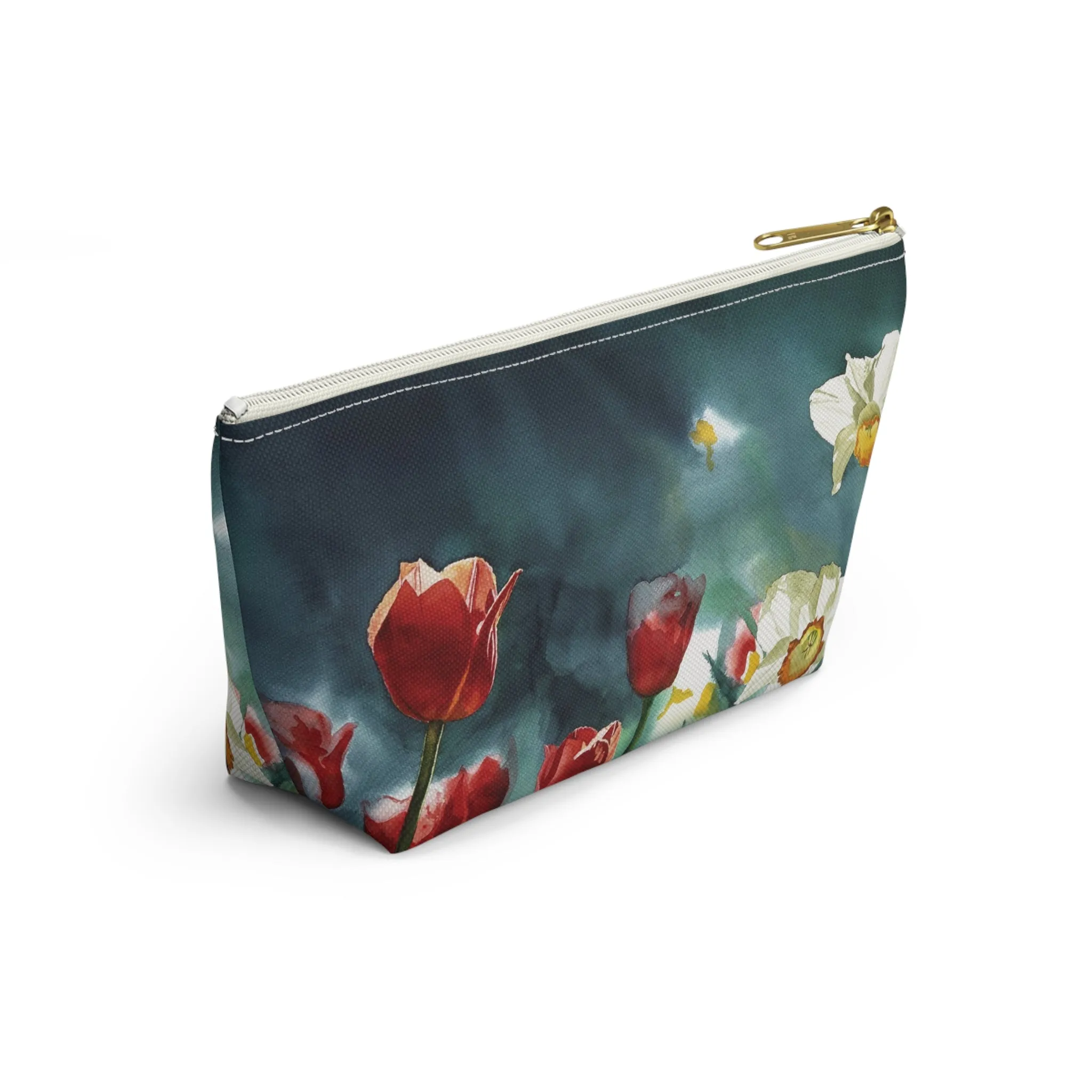 " Daffodil Days" Accessory Pouch w T-bottom