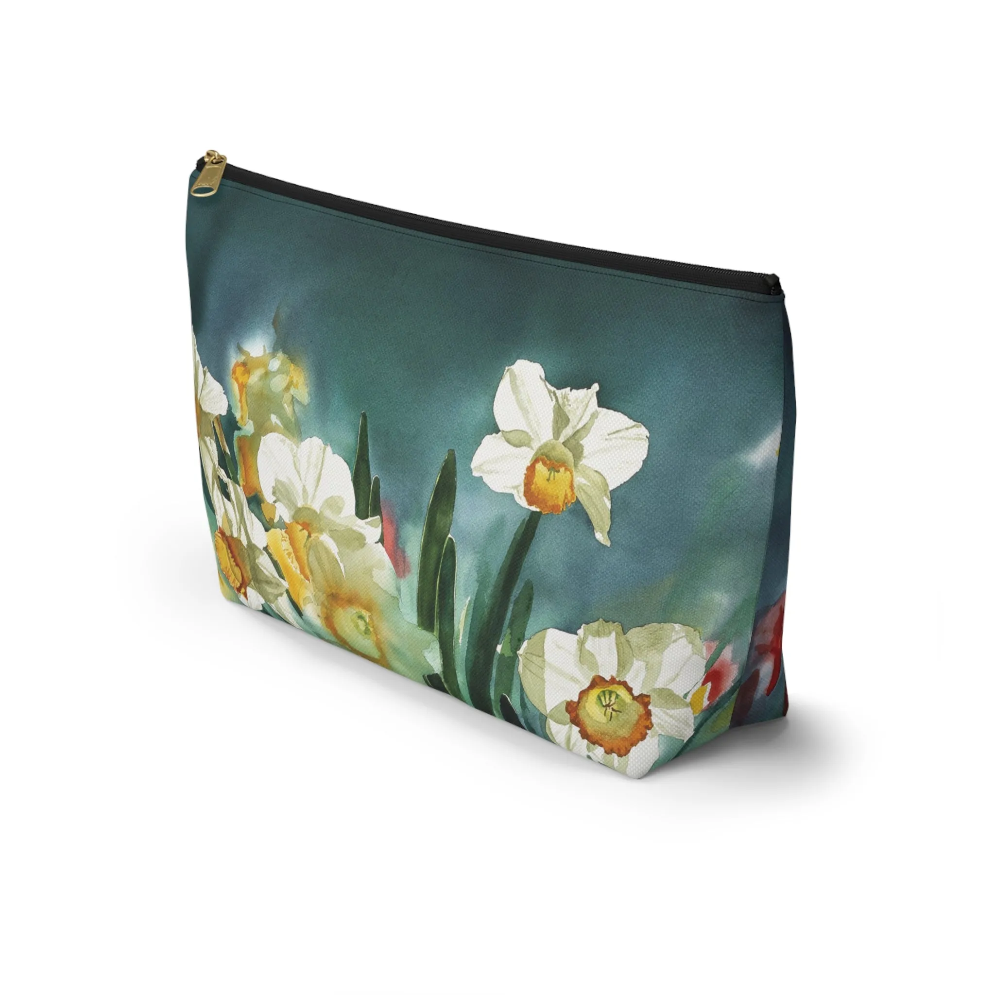 " Daffodil Days" Accessory Pouch w T-bottom
