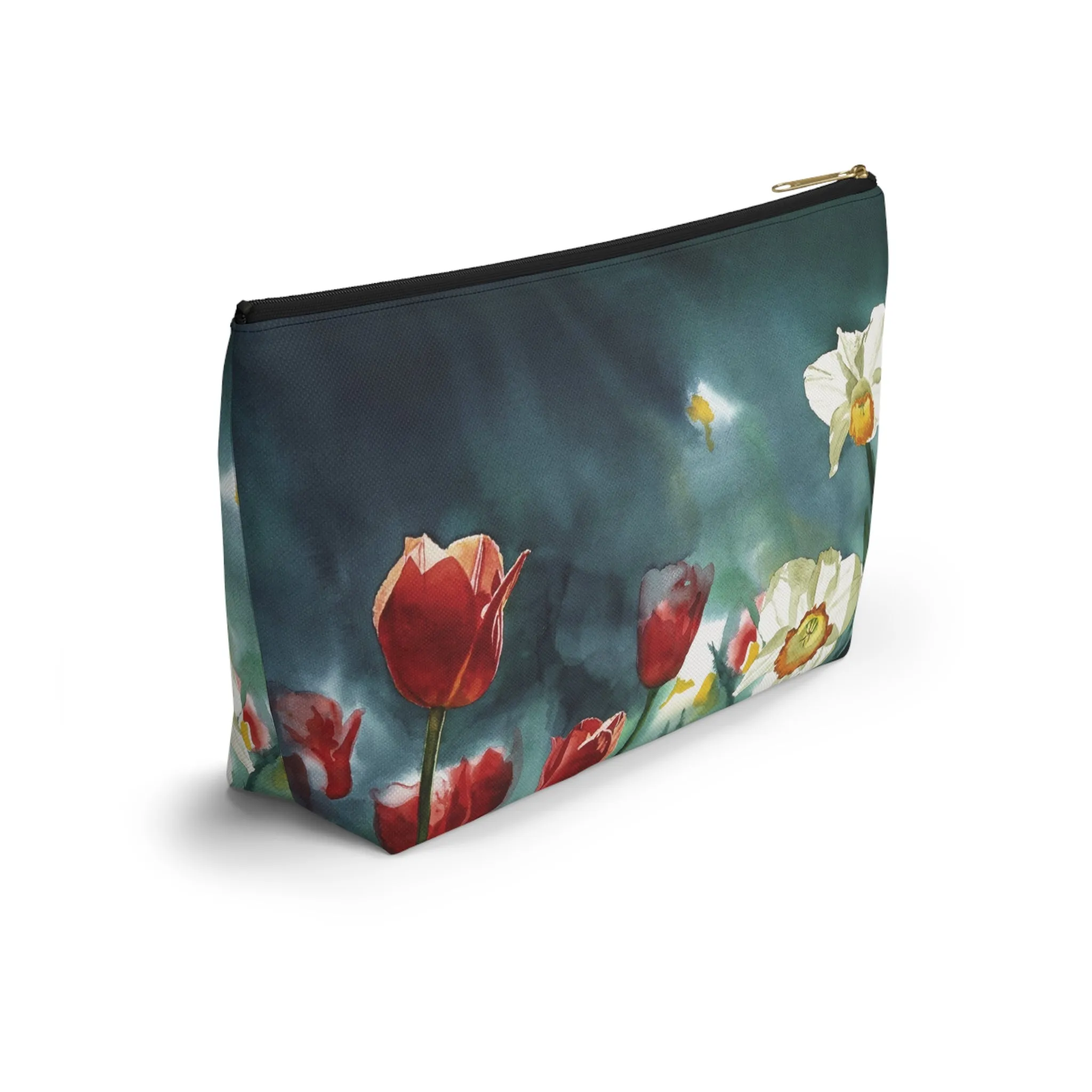 " Daffodil Days" Accessory Pouch w T-bottom