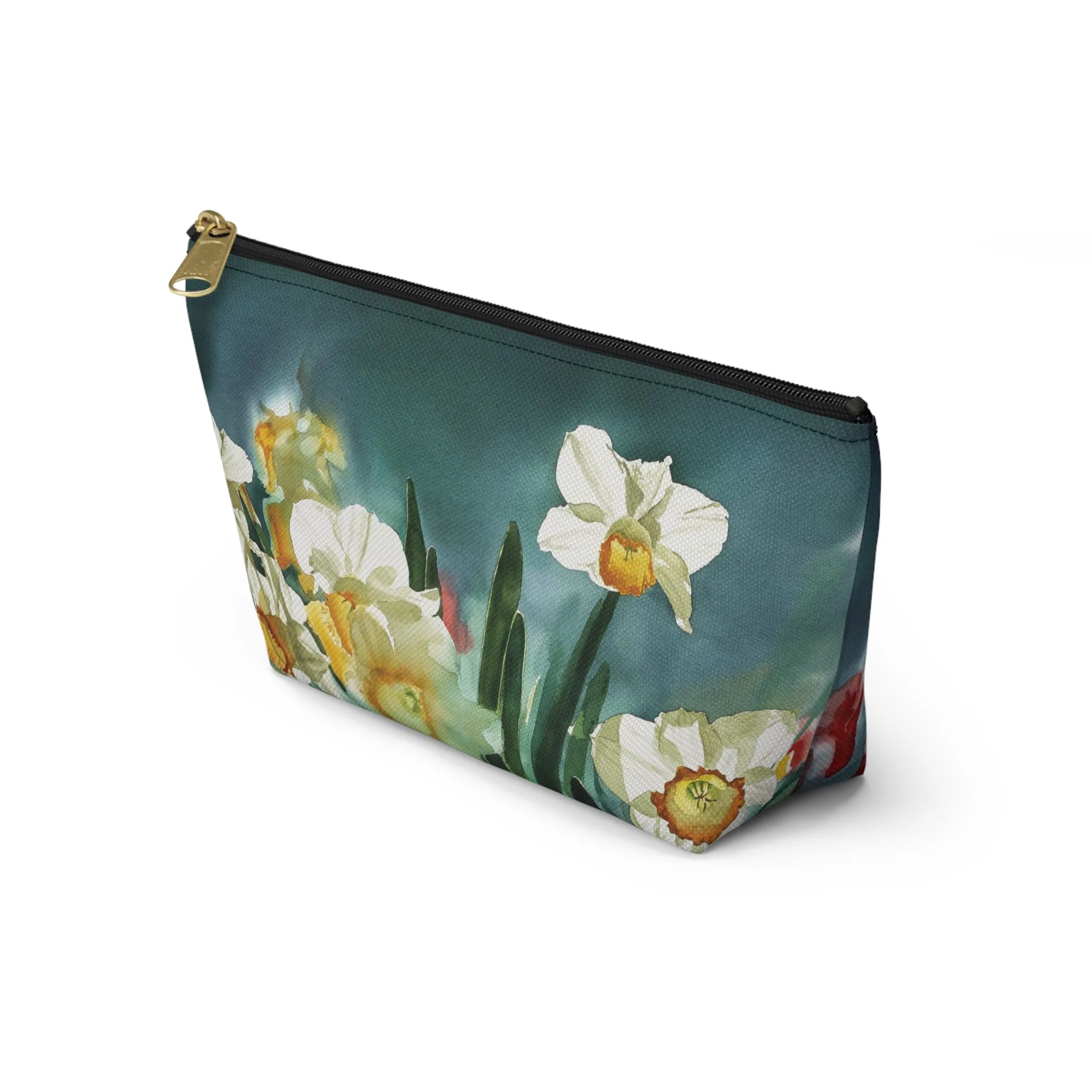 " Daffodil Days" Accessory Pouch w T-bottom