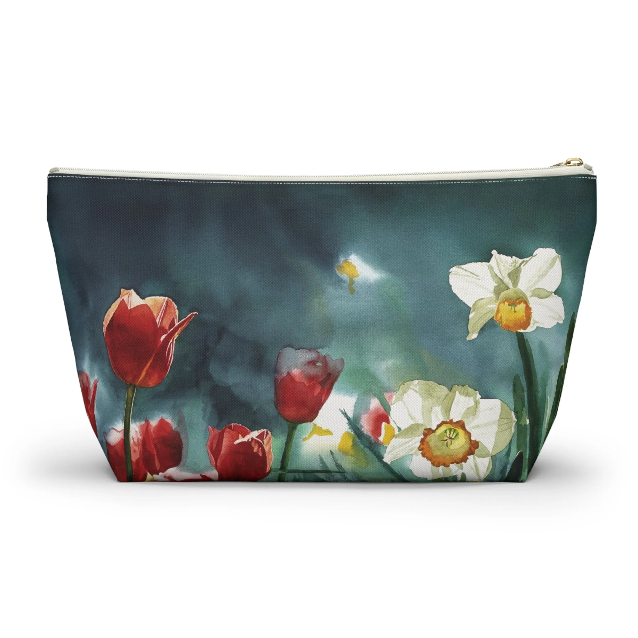 " Daffodil Days" Accessory Pouch w T-bottom