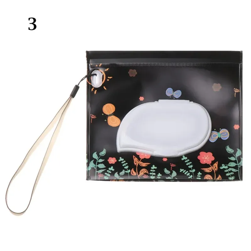 "Adorable Baby Wet Wipes Bag with Flip Cover - Stylish and Practical Tissue Box for Babies, Perfect for Strollers and Carrying - Must-Have Baby Product!"