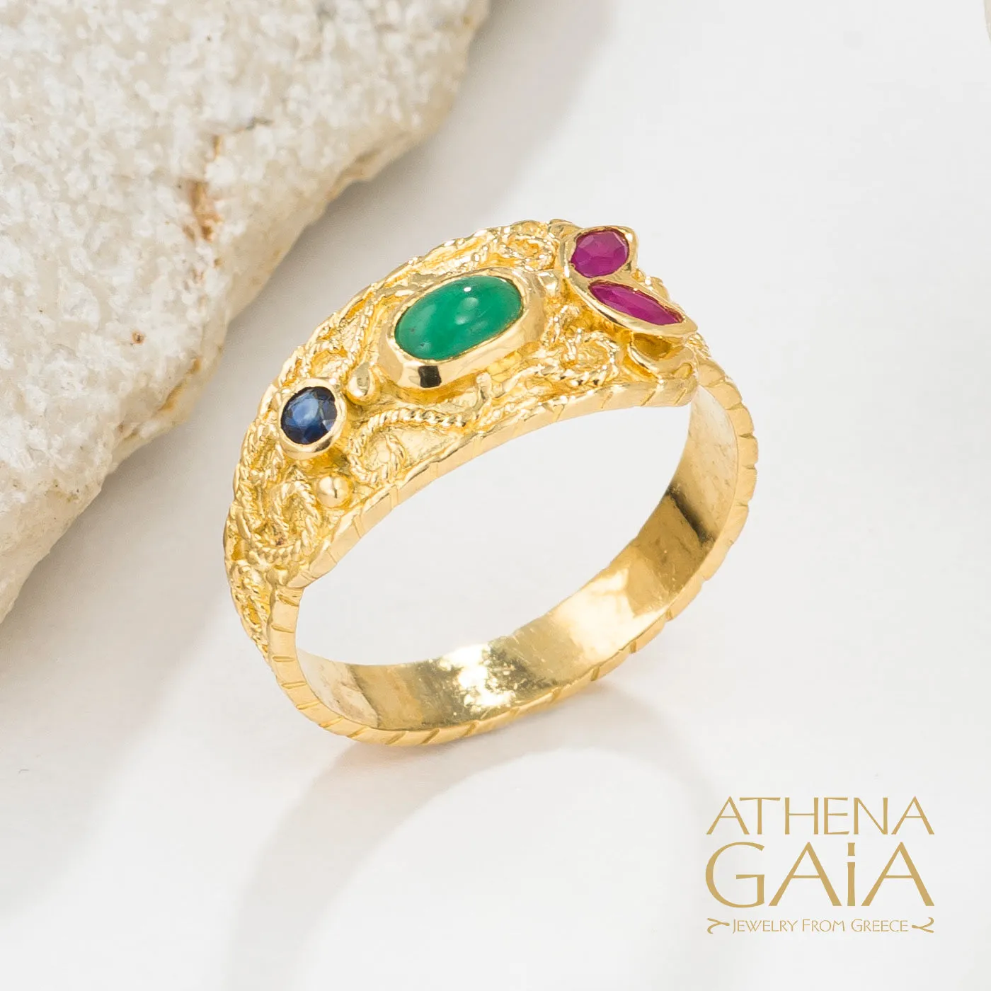 Regal Byzantine Bloom Ring