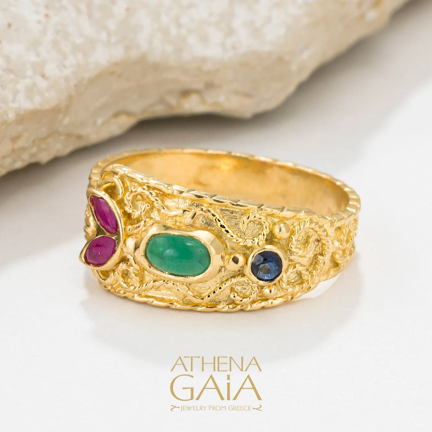 Regal Byzantine Bloom Ring