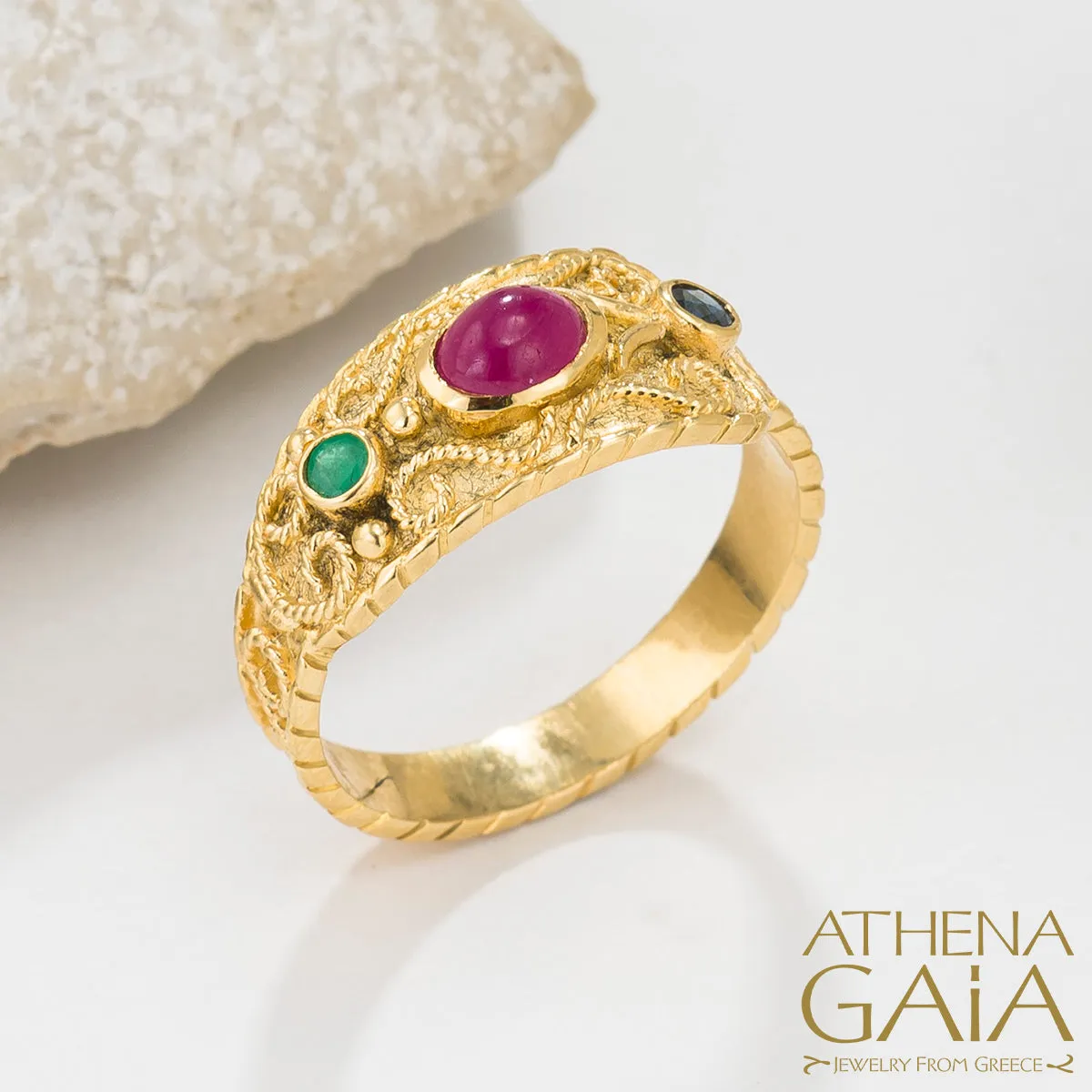 Regal Byzantine Trinity Ring