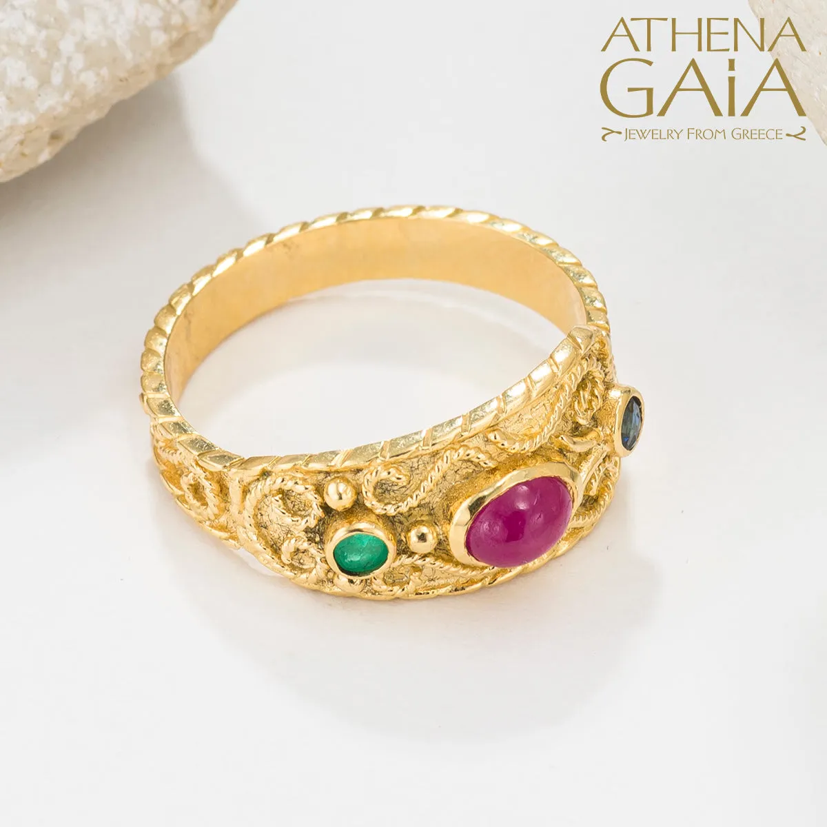 Regal Byzantine Trinity Ring