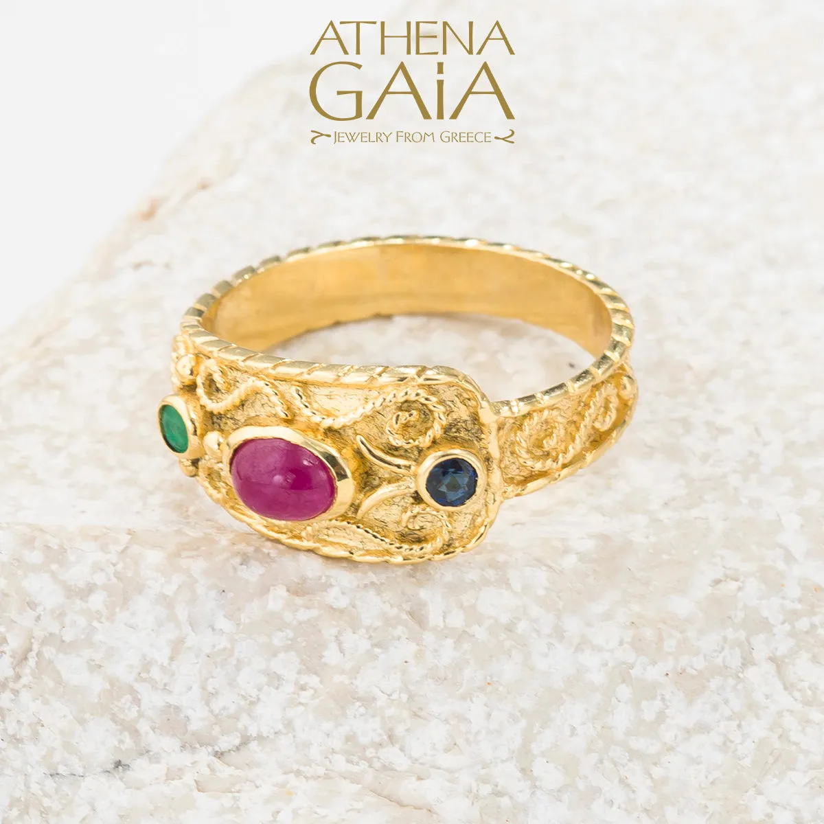 Regal Byzantine Trinity Ring