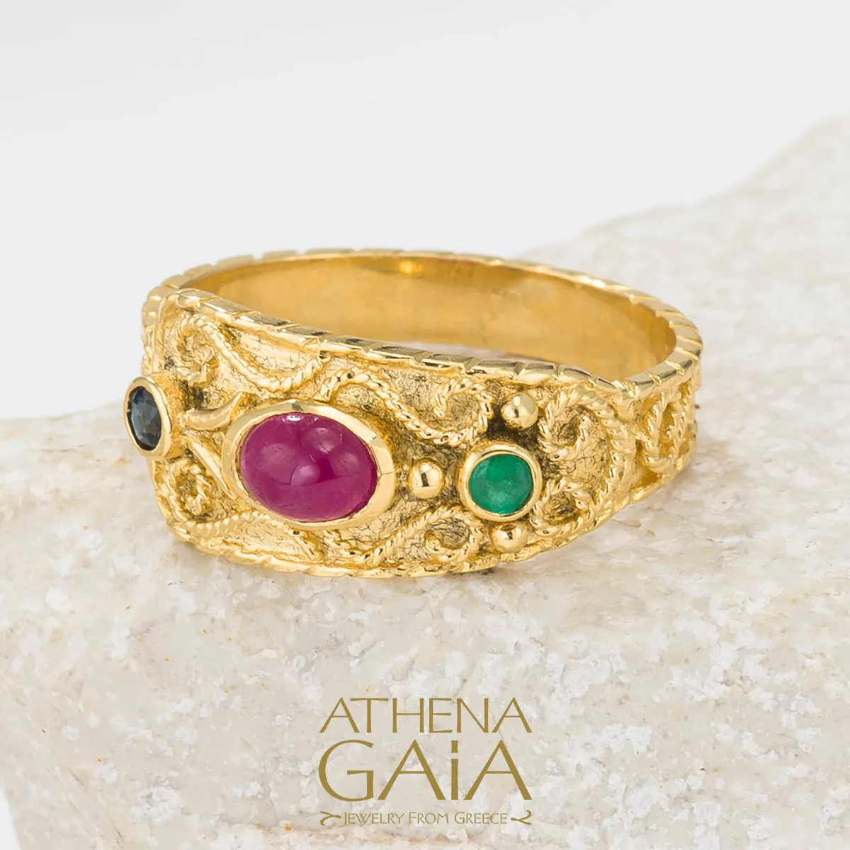 Regal Byzantine Trinity Ring