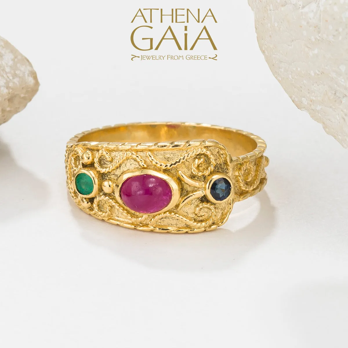 Regal Byzantine Trinity Ring